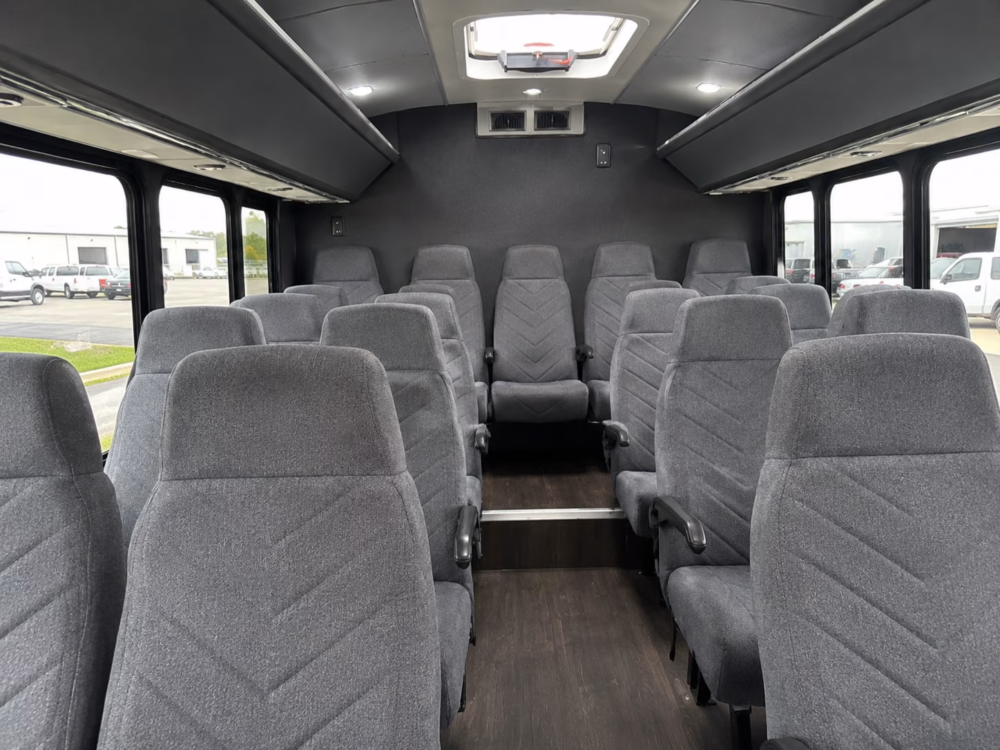 pawtucket 18 passenger minibus inside