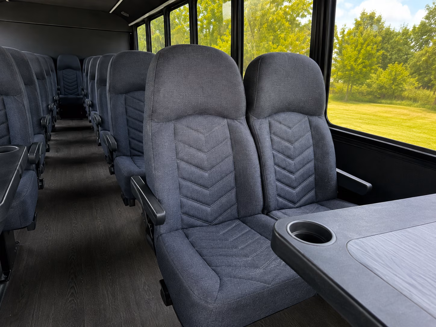pawtucket 18 passenger minibus interior