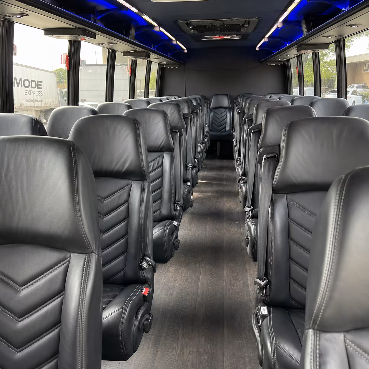 pawtucket 25 passenger minibus inside