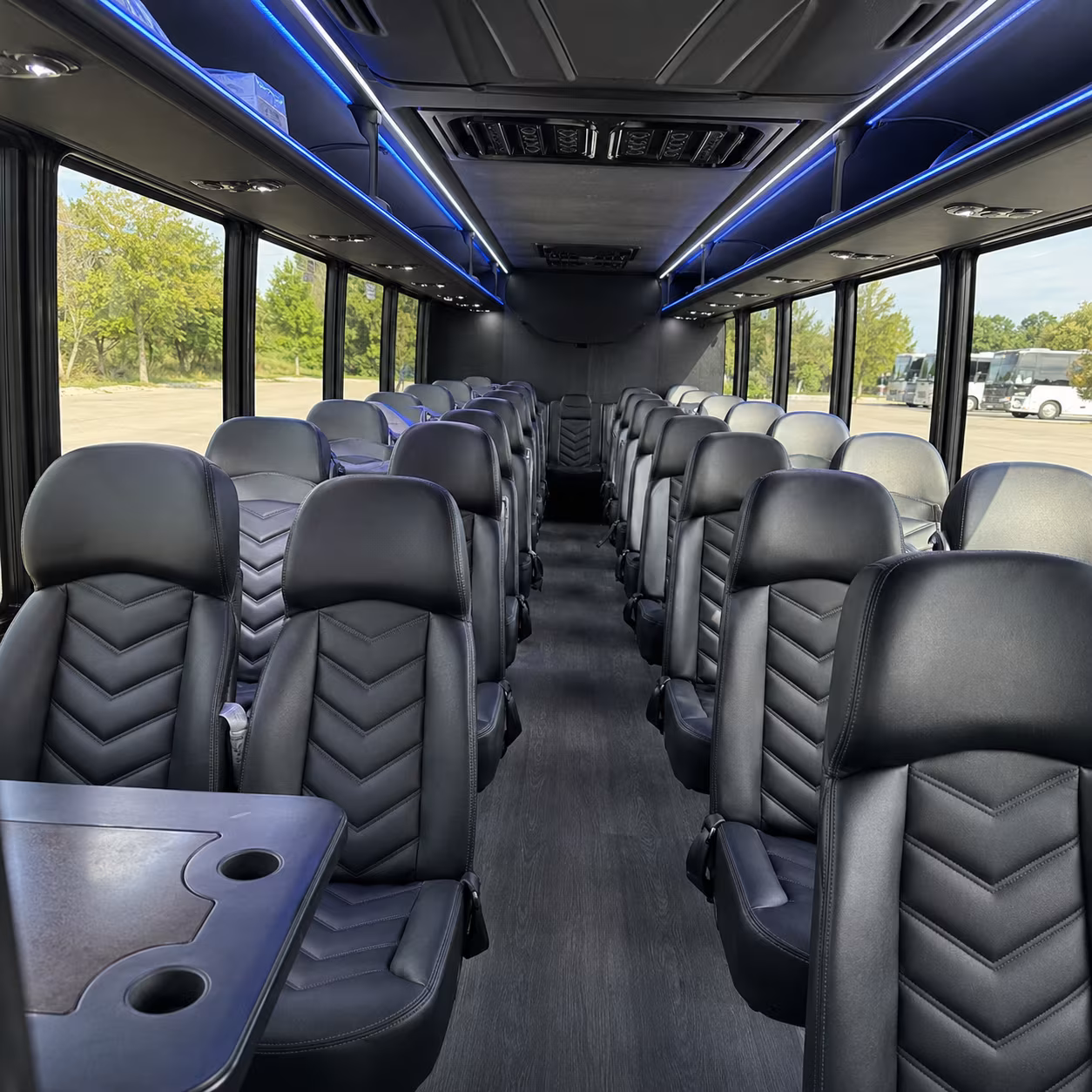 pawtucket 28 passenger minibus interior
