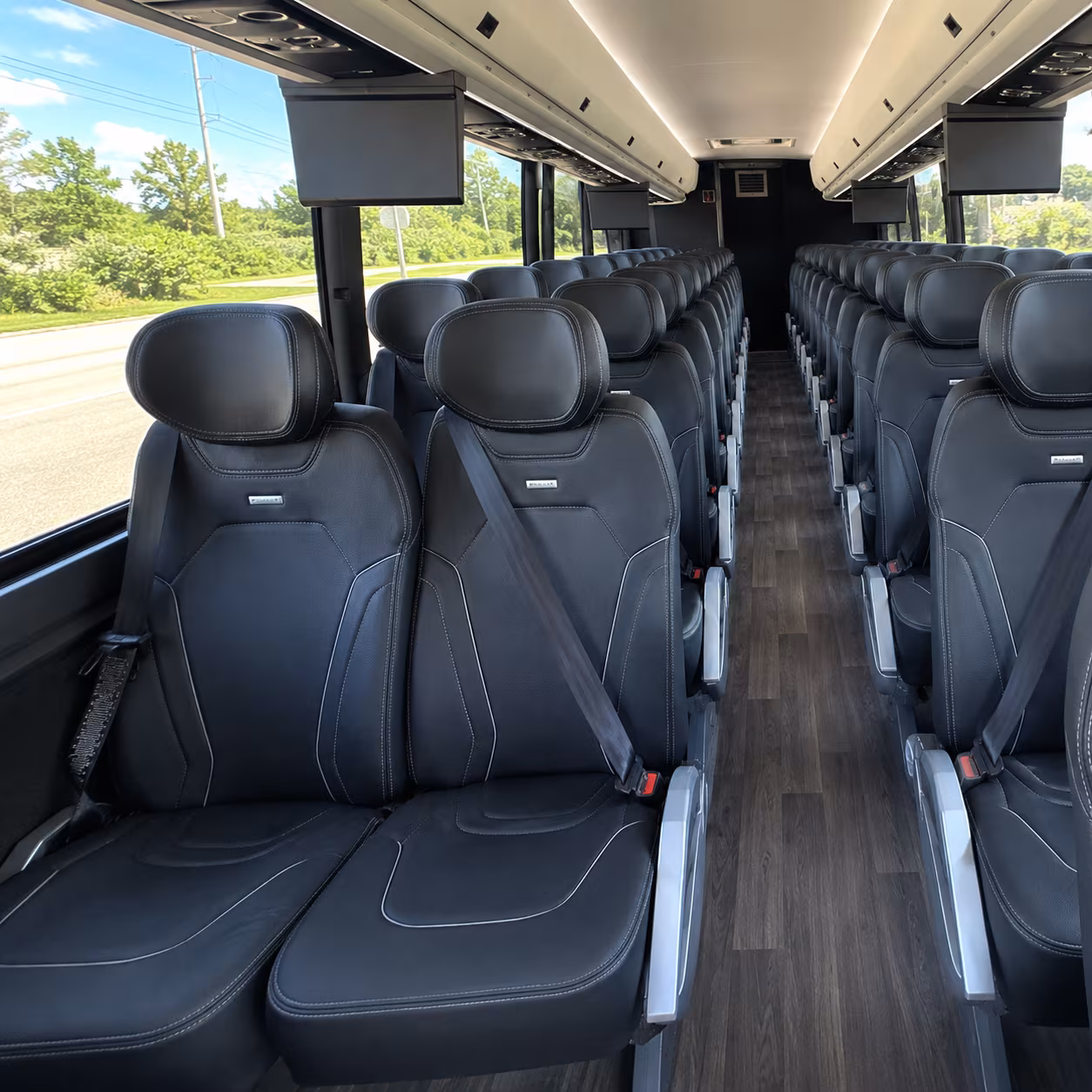 pawtucket 47 passenger charter bus inside