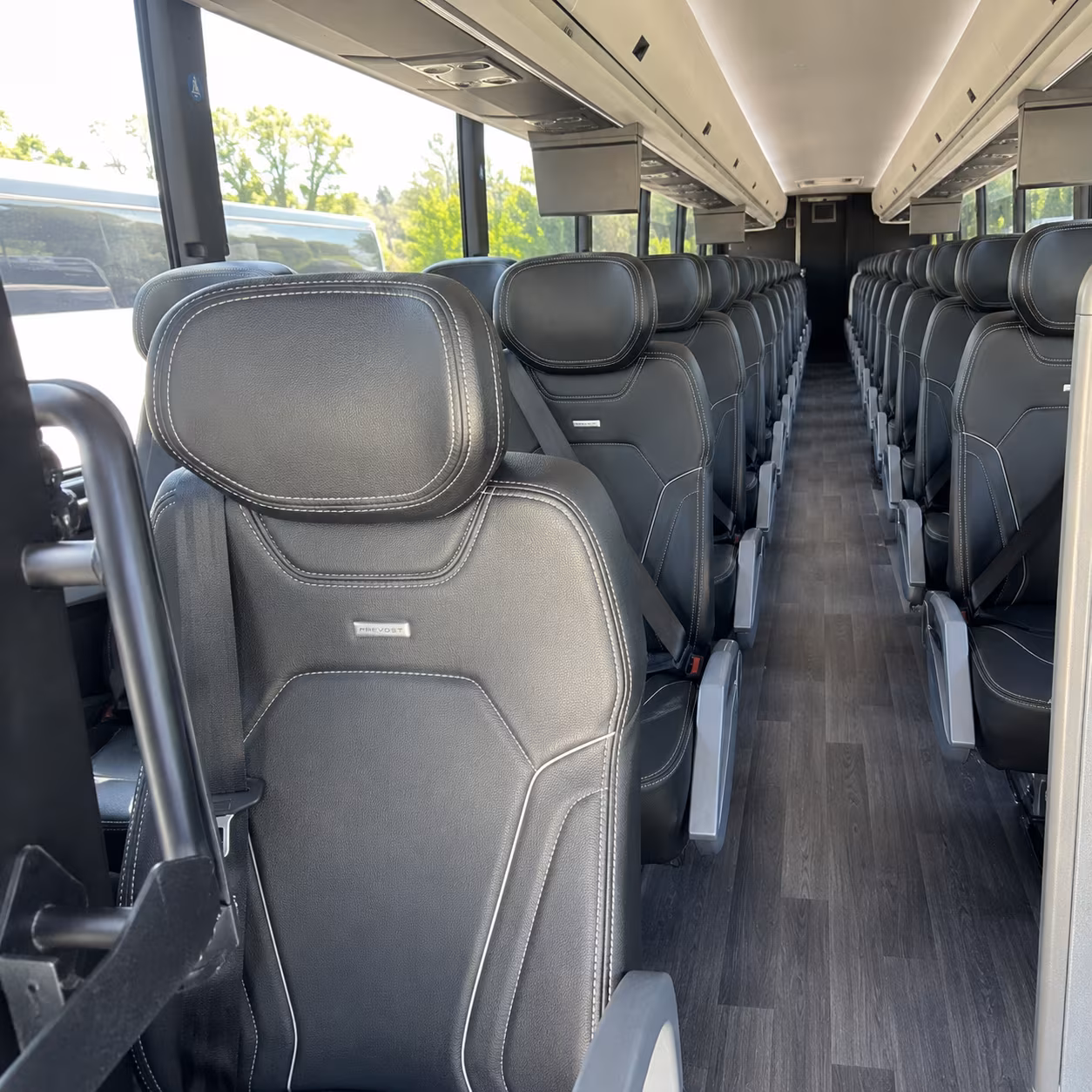 pawtucket 47 passenger charter bus interior