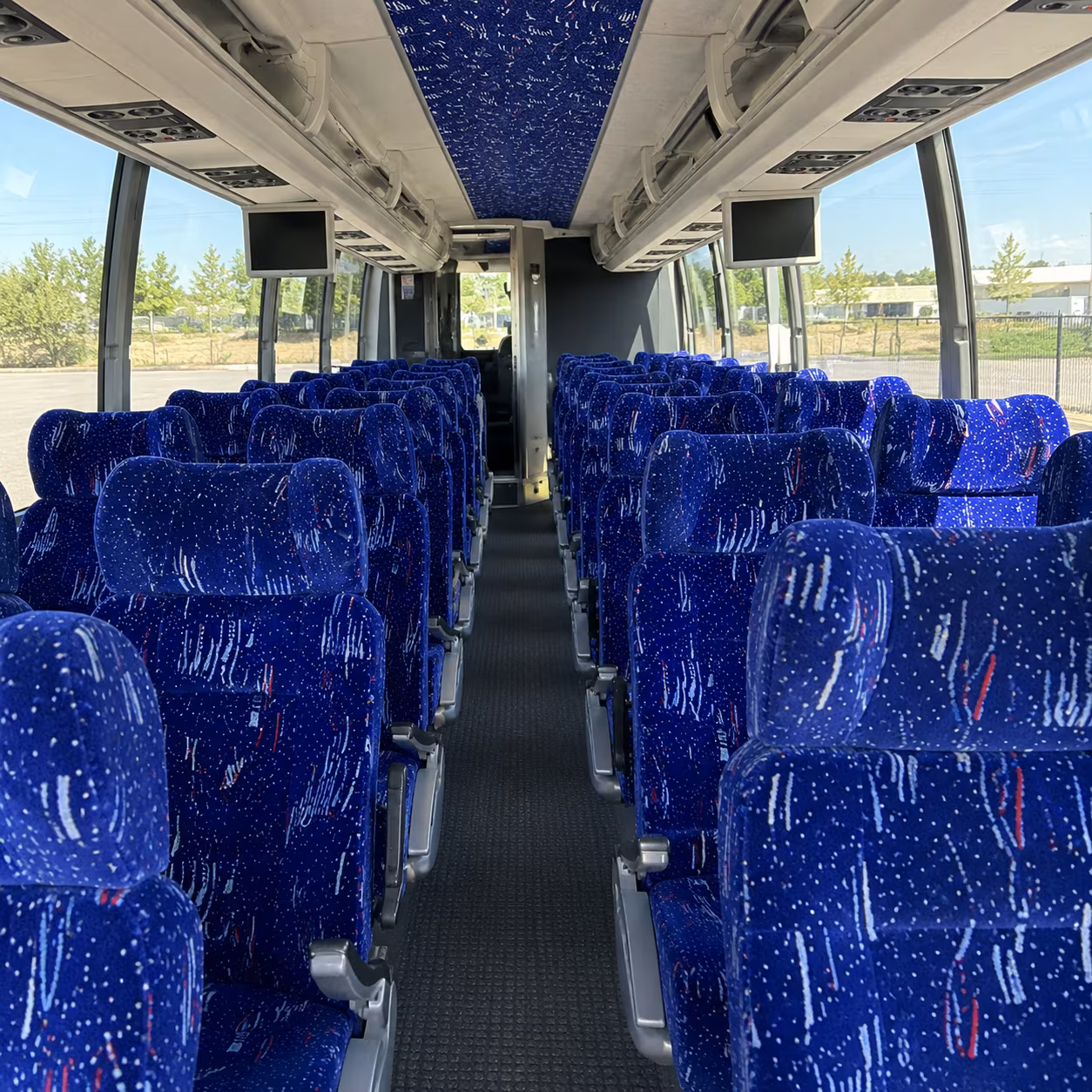 pawtucket 54 passenger charter bus interior